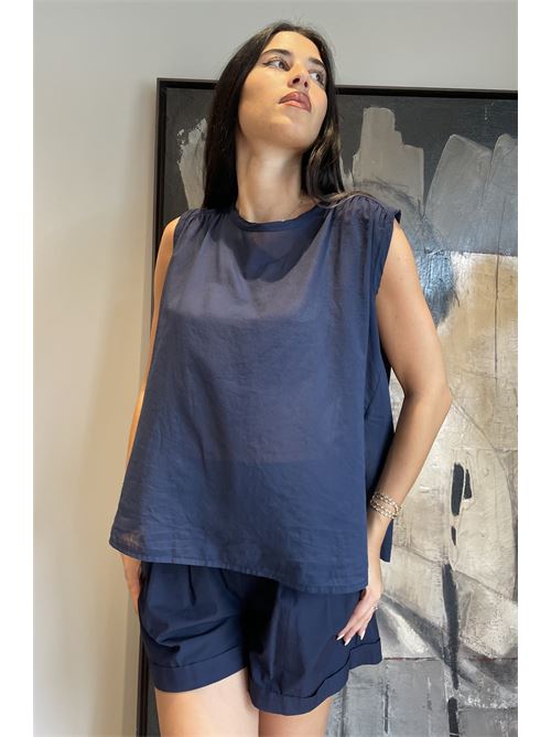Short in cotone con risvolto DIECI MINUTI | FB654P20Q4
